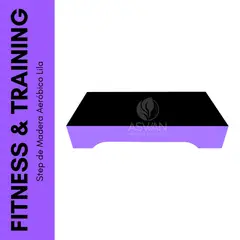 GENERICO - Step de Madera Aeróbico Lila