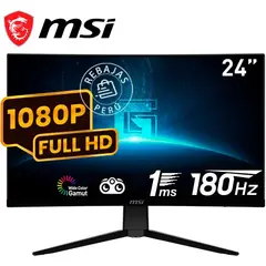 Msi - Monitor curvo gaming G2422C 24” FHD VA 180Hz 1ms HDMI DP Adaptative Sync