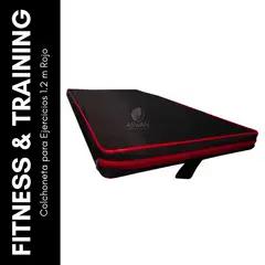 GENERICO - Colchoneta para Ejercicios 12 m Rojo