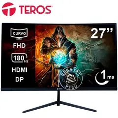 TEROS - Monitor Curvo TE-2787G 27″ FHD VA 180Hz 1ms HDMI DP Audio Out