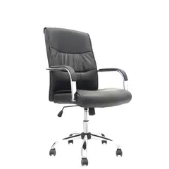 OFIDEAS - Silla Ergonómica Yorki Cuero Negro