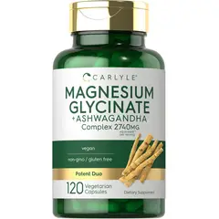 VITAMINA - Carlyle Magnesio y Ashwagandha sin gluten y OMG organico puro