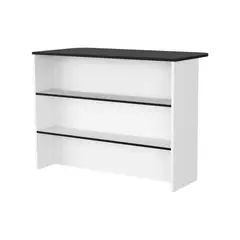 FMFURNITURE - Isla Cocina 120X60X90 Cm Fm-003N Negro