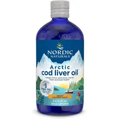 GENERICO - Arctic Cod Liver Oil Nordic Naturals 473 ml Sabor Naranja