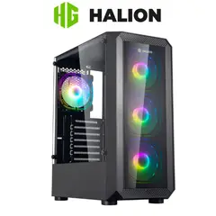 HALION - Case gamer SPARTA 844 Con fuente de 600W