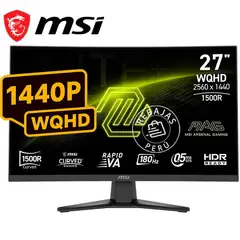 MSI - Monitor MAG 275CQF E18 27″ WQHD Rapid VA 180Hz HDR Adaptive-Sync