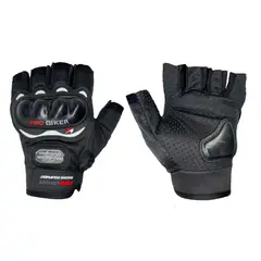 GENERICO - Guantes Pro Biker dedos cortos Deportivo con Toque elegante
