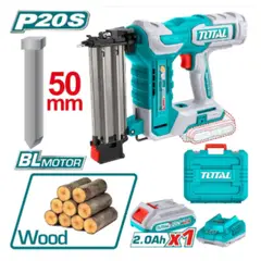 TOTAL TOOLS - Clavadora 20v +1000 Clavos Batería 20AH Maletín Industrial-TCBNLI5008