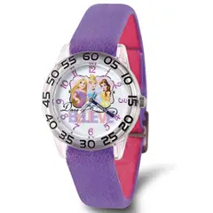 DISNEY PIXAR - Reloj Infantil Disney Princesas Cuarzo Analógico Ice Morado W002948