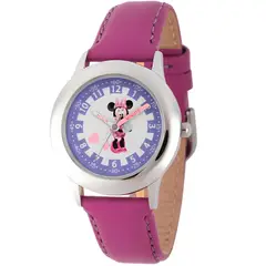 DISNEY CLASICOS - Reloj Infantil Disney Minnie Mouse Cuarzo Analógico Acero WDS000089
