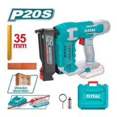 TOTAL TOOLS - Clavadora de Pared 20v + 140 PIN + Maletín Industrial - TCBNLI3603