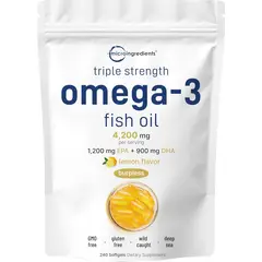 GENERICO - Omega-3 Fish Oil Triple Strength Micro Ingredients 4,200 mg