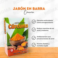 BIOAQUA - PACK 3 JABÓN EN BARRA DE CÚRCUMA 110G + SERUM DE ARROZ CON ÁH 15ML