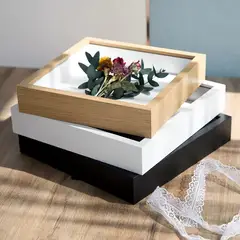 GENERICO - Cuadro blanco 3D 23x23x3 cm (no incluyen figuras)