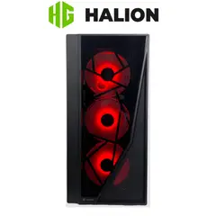 HALION - Case gamer ARIES 09 Con fuente de 600W