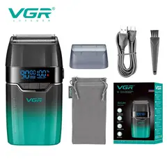 OEM - Afeitadora Profesional VGR V-308 Eléctrica 9000 RPM USB Titanio