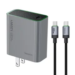 TRANYOO - Cargador GaN 120W USB-C con Cable Tipo C para CelularTablet y MacBook