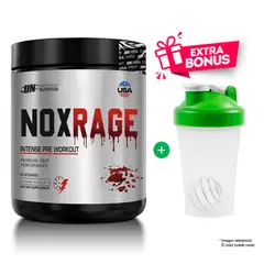 UNIVERSE NUTRITION - NOXRAGE 350 GR UN Pre entreno Óxido Nítrico Fruit Punch + Shaker