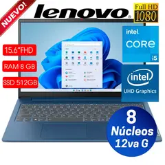 LENOVO - Laptop Ideapad Slim 3 15IAH8 Intel Core i5-12450H 8GB RAM 512GB SSD 15.6" FHD - 83ER001CLM