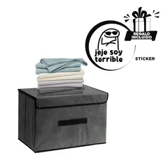 GENERICO - Pack2 Caja Decoradora y Moderna Negro Y+Regalo Stickers