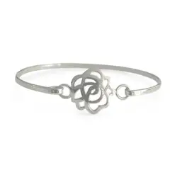 JOYERIA D'PILMER - BRAZALETE DE PLATA - FLOR DE LOTO