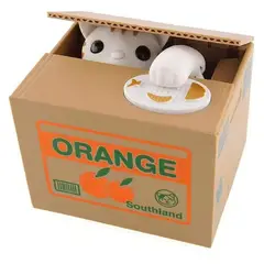GENERICO - Alcancía Automática Roba Monedas Interactiva - Gato