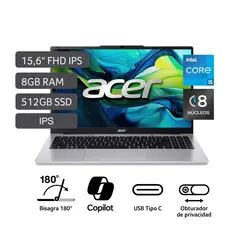 ACER - Laptop Aspire AL15-71P-53N7 Intel Core i5-12450H 8GB DDR5 RAM 512GB 15.6" FHD Windows 11