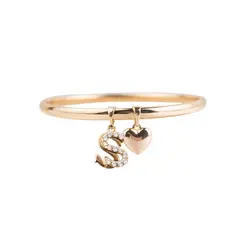 CLEO JOYAS & ACCESORIOS - Puñera Inicial S Corazón Rose