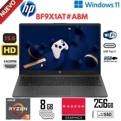 HP - Laptop 255 G10 RYZEN 3 7320U 15.6" HD RAM 8GB SSD 256GB W11PRO (BF9X1AT#ABM)