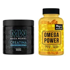 MACA WORKS - Creatina + Omega Power Cápsulas