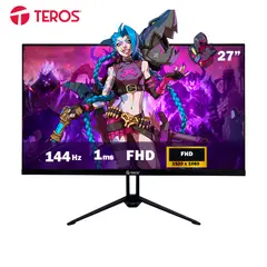 TEROS - Monitor plano TE-2714S 27 FHD IPS 144Hz 1ms HDMI DP AUDIO OUT PARLANTES negro