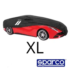TECGO - COBERTOR AUTO XXL SPARCO NEGRO
