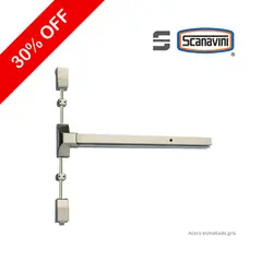 SCANAVINI - Barra Antipánico DT-F1200VA-P Acero Esm gris RETARDANTE AL FUEGO