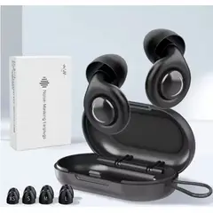 GENERICO - TAPONES PARA LOS OIDOS X 4 CON ESTUCHE PARA LA CANCELACION DE RUIDO MOLESTOS