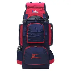 KENGAR - MOCHILA DE CAMPING N4 - - AZUL-ROJO