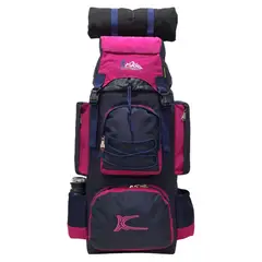 KENGAR - MOCHILA DE CAMPING N4 - - AZUL-FUCSIA