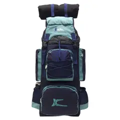 KENGAR - MOCHILA DE CAMPING N4 - - AZUL-VERDE JADE