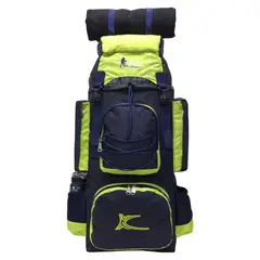 KENGAR - MOCHILA DE CAMPING N4 - - AZUL-VERDE LIMA