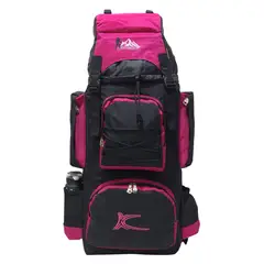 KENGAR - MOCHILA DE CAMPING N4 - - NEGRO-FUCSIA