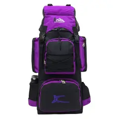 KENGAR - MOCHILA DE CAMPING N4 - - NEGRO-UVA