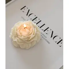 GENERICO - Vela Peonia Chica Hecha a mano