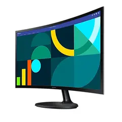 SAMSUNG - Monitor LS24D360GALXPE Curvo 24 Full HD LED 100Hz