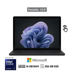 MICROSOFT - Laptop Surface 6 13.5" Touch, Intel Ultra 7, AI, 16Gb, 256G SSD, Windows 11 Pro Ingles
