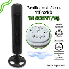 BOSSKO - Ventilador de Torre BK-8228VT-NG