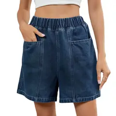 BLWOENS - Shorts Mujer - Azul