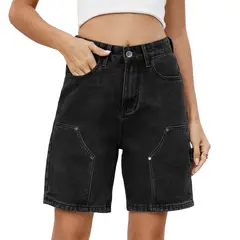 BLWOENS - Shorts Mujer - Negro