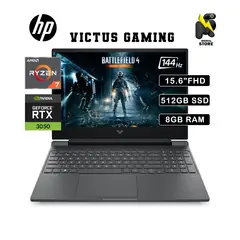 HP - LAPTOP VICTUS 15-FB0126LA/ AMD RYZEN 7 -5800H / SSD 512 GB / 8 GB RAM / RTX 3050 / 15.6 "FHD