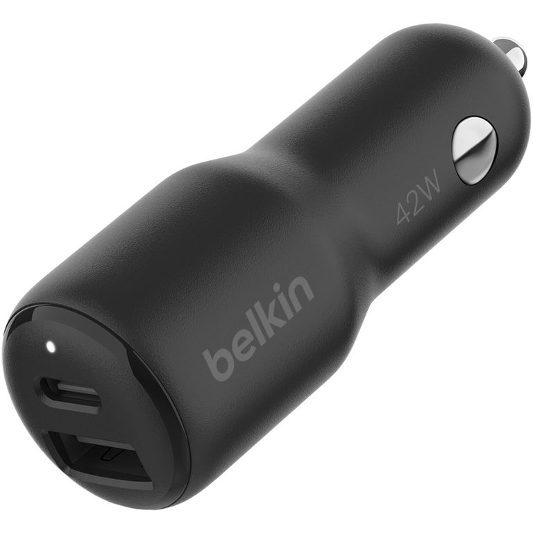 Cargador de Auto 42W BoostCharge USB-C + USB-A - CCB005BTBK