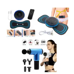 ROSH - Pack De Pistola Masajeador Gun + 1 Parche Masajeador Mariposa