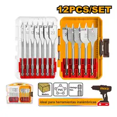 INGCO TOOLS - SET 12 BROCAS PLANAS PARA MADERA INGCO AKDL1206